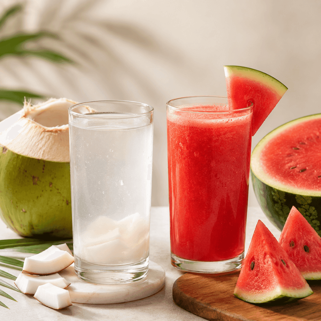 Người tiểu đường nên uống nước dừa hay nước ép dưa hấu? 