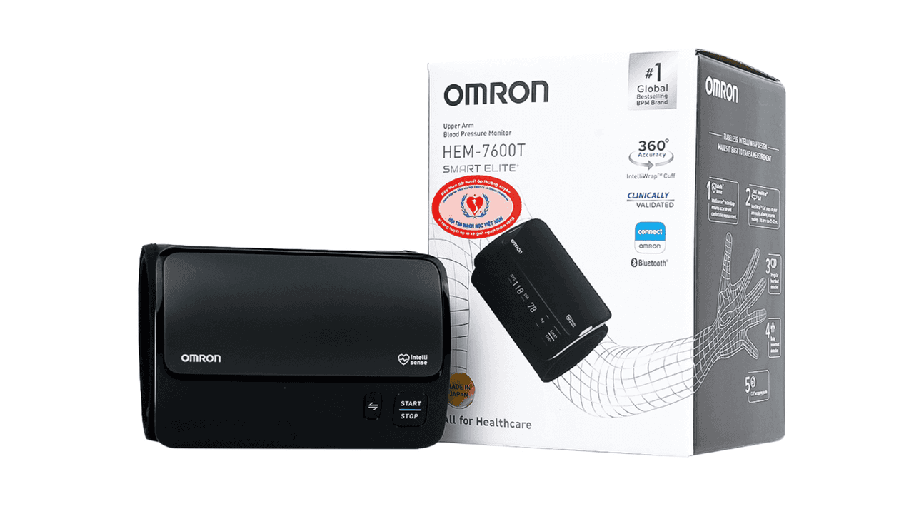 Đo huyết áp chuẩn phòng khám ngay tại nhà cùng Omron HEM-7600T