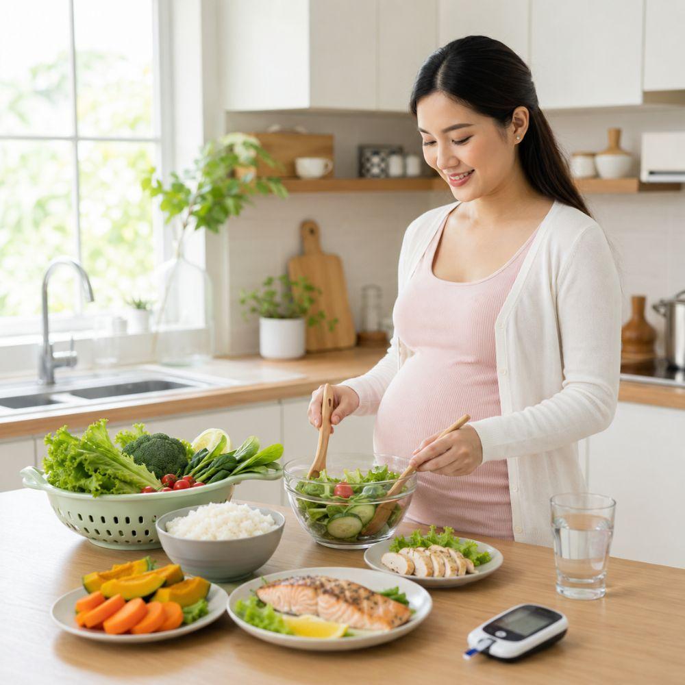 Mẹ bầu ăn rau sai cách cũng làm tăng đường huyết