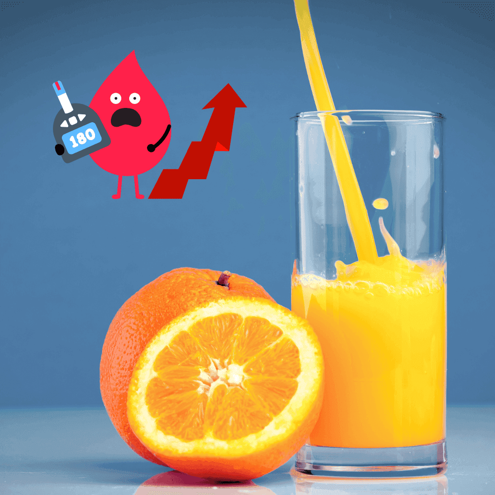 Có phải nước cam chua thì không gây tăng đường huyết?
